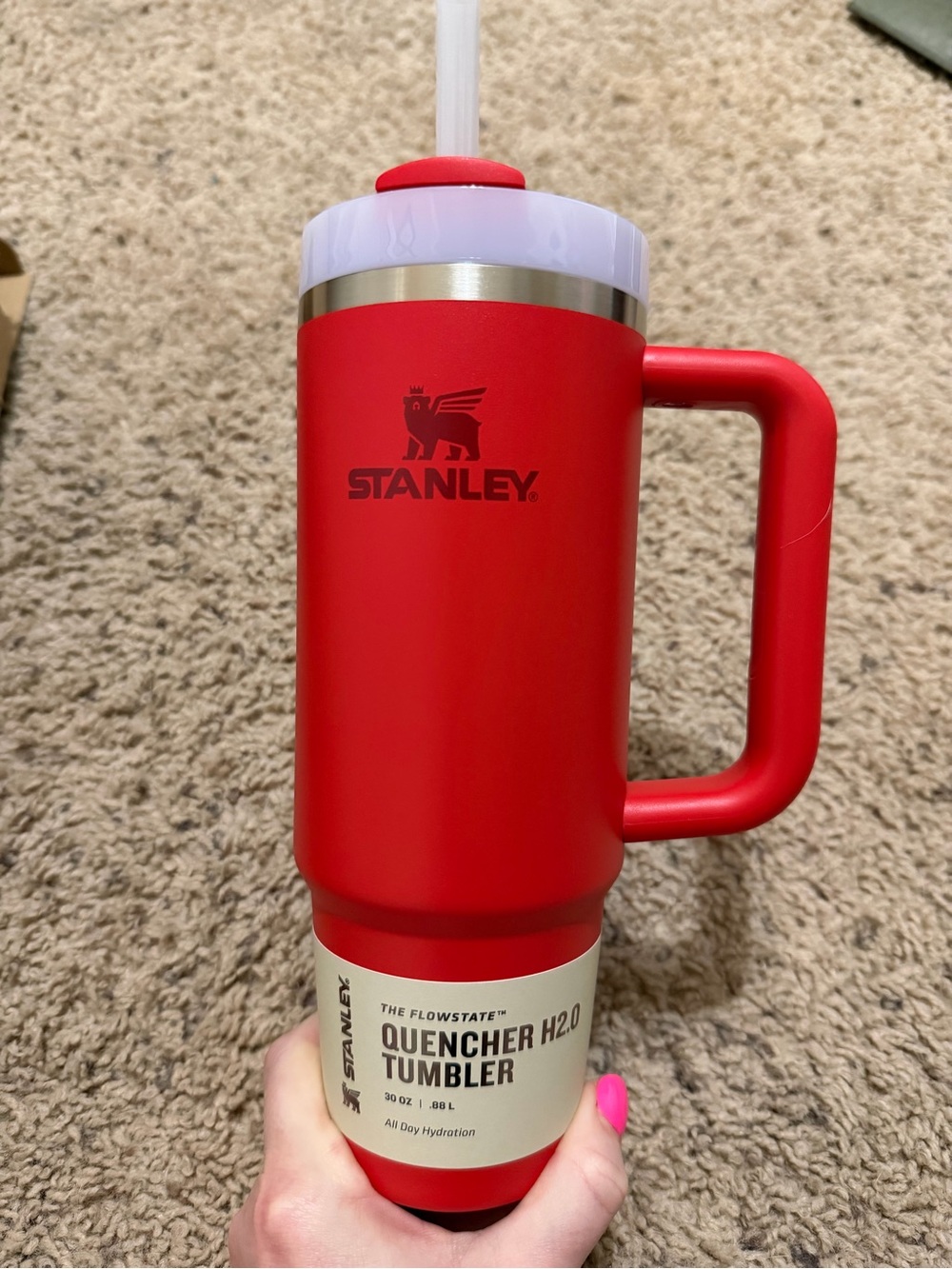 Stanley 30 oz Red Quencher H2.0 Tumbler - Picture 3 of 7